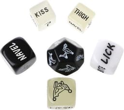 Dobbelstenen Black / White and Glow Edition | Valentijn cadeau voor haar hem | Gift Edition met Glow in the Dark & Black and White Edition - 12 Opties | Erotische | Erotisch Spel - Sex Dice - Erotiek | Spel | Kamasutra | Vrijgezellenfeest — thumbnail 2