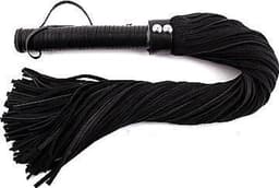 Rouge - Lange Suede Flogger - Zwart — thumbnail 1