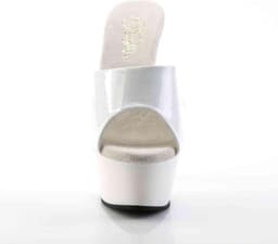 Pleaser - KISS-201 Muiltjes - Paaldans schoenen - 38 Shoes - Wit — thumbnail 2