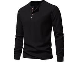 Herenshirts met lange mouwen en ronde hals, vier strepen voor de winter als basislaag