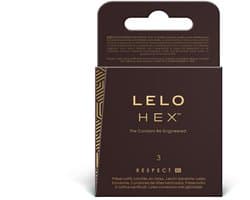 LELO HEX Respect XL - condooms - 58 mm - 3 stuks