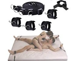 Bondage Set voor Stellen met Extreme Handboeien, Bedboeien en Voetboeien voor Spannende Avonden