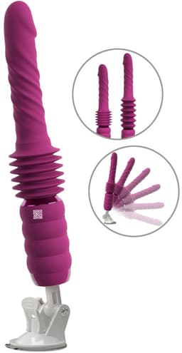 Stotende, Roterende, Vibrerende Neukmachine - Sexmachine Met Roterende Eikel - Stootfunctie en Vibraties — thumbnail 1