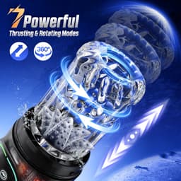 PREVION-Automatische masturbator voor mannen-Electrisch Masturbators-Sex Toys Voor Mannen-Pocket Pussy-Seksspeeltjes-3 pompfuncties-7 draaibewegingen-vibrerend en zuigend-appbediening — thumbnail 3