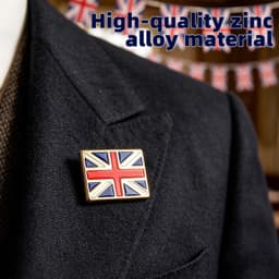 2 stuksspeldjes,vlag emaille broche — thumbnail 2