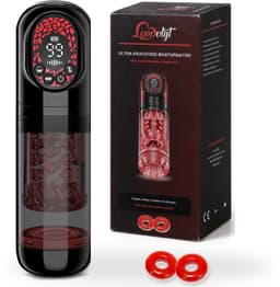 LoveVlijt - Krachtige 4-in-1 Masturbator - Zuigen, Stoten, Roteren en Vibreren - Automatische Masturbator met App - Sex Toys voor Mannen - Blowjob Simulator - Kunstvagina - Pocket Pussy - voor Handsfree Orgasmes - Inclusief 2 Cockringen — thumbnail 1