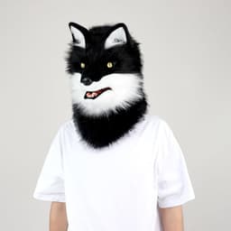 Hond Hoofd Masker Nieuwigheid Pluche Staart Klauw Poot Wanten Handschoenen Set Halloween Party Maskerade Kostuum Cosplay — thumbnail 5