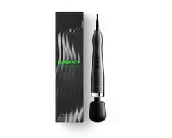 Doxy 2.0 - Die Cast Max Plug‑In - Wandmassager - Metaal - Zwart - Doxy 2.0 Wand Vibrator