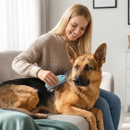 2 stuks dierenhaarverwijderingsborstel, rubberen borstel voor honden en katten, verwijdert haren van bank, tapijt en auto, herbruikbare kam voor dierenharen (lichtblauw) — thumbnail 3