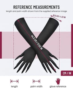 Handschoenen met lange klauwen, cosplay-accessoires voor heks, vampier, demon, raaf, Halloween, kattennagelringen, griezelig kostuum voor vrouwen en mannen — thumbnail 4