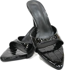 Muilez Met Hoge Naaldhakken 10 Cm Voor Dames - Modern Transparant Design - Effect Van Lange Benen Met Stabiel Comfort — thumbnail 3