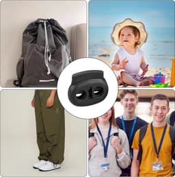 10 Stuks koordstoppers met 2 gaten — thumbnail 4