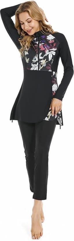 Swimsuits for Women Long Sleeve Modest Swimwear Islamic Arabic Swimming Costume Hijab Burkini — thumbnail 2