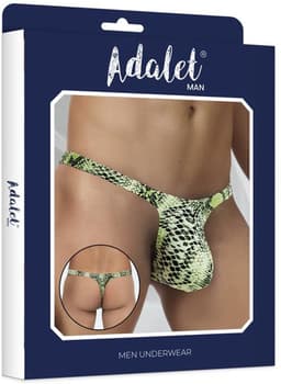 String in Slangenprint - Groen - Heren String - Sexy String voor Mannen - Maat S/M — thumbnail 3