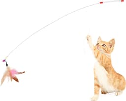 Feather Teaser Intrekbare Wand Interactieve Veer Speelgoed Hengel voor Katten Spelen Oefening — thumbnail 2