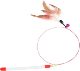 Feather Teaser Intrekbare Wand Interactieve Veer Speelgoed Hengel voor Katten Spelen Oefening — thumbnail 1