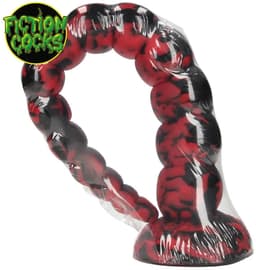 Fiction Cocks - Infernal Tentacle Demon - Anal Lang Dildo - 37,5 cm - Red/Black — thumbnail 5