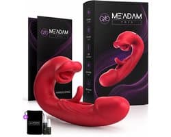 ME'ADAM - 3-in-1 Clitoris en G-Spot Vibrator - Rabbit Vibrator met Tongfunctie - Stil & Krachtig - Sex toys voor vrouwen - Vibrators voor vrouwen - Satisfyer