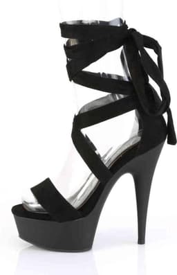 Pleaser Hoge hakken -38 Shoes- DELIGHT-671 Zwart — thumbnail 3
