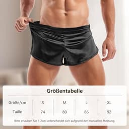 Satijnen boxershorts voor heren - sexy ondergoed voor comfortabele momenten — thumbnail 3
