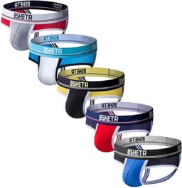 5-Pack Heren Jockstraps Sportondergoed - Ultra Zacht Athletic Supporter — thumbnail 1
