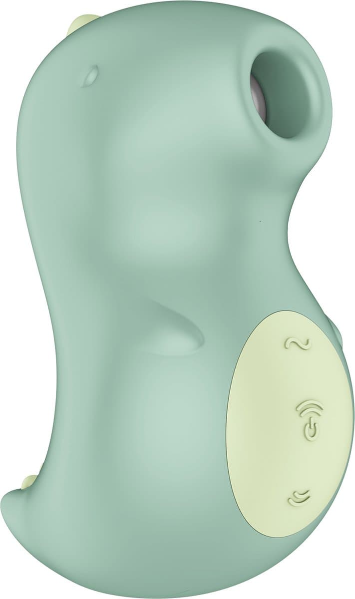 Satisfyer - Din-OOOH - Luchtdruk Vibrator - Groen — afbeelding 1