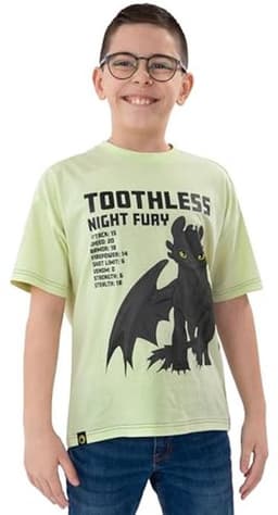 Draakjes T-shirt voor Jongens met Toothless | Katoenen Zomer T-shirt — thumbnail 3