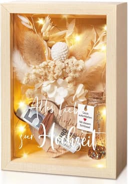 Romantische Huwelijksgeschenken voor Bruidspaar met Eeuwige Bloemen en Persoonlijke Touch — thumbnail 1