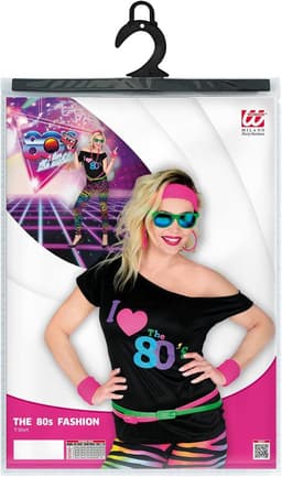 Mouwloos T-shirt Jaren '80 Themafeest Outfit | Disco Fever en Neon Stijl — thumbnail 4