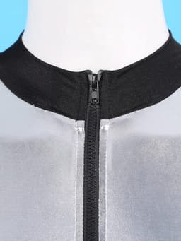 Dames Catsuit Lakleer Glitter Jumpsuit met Rits Rave Festival Bodysuit — thumbnail 4