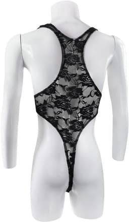 Sexy Heren Bodysuit met Kant - Strakke Jumpsuit voor Feest of Als Cadeau — thumbnail 5