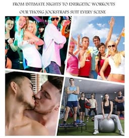 Atletische Jock Strap Supporter voor Mannen - Sexy Ondergoed in 7 Kleuren (M-XXL) — thumbnail 4