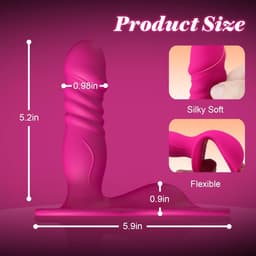 Oneay Rijdende, stotende en penetrerende dildo met vibrerende clitorisstimulator, draagbare strap-on dildo-seksmachine, seksspeeltjes voor vrouwen en stellen, op afstand bedienbare G-spot anale dildo, ondeugend seksspeeltje voor vrouwen — thumbnail 6