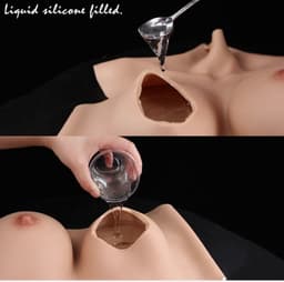 Siliconen Bodysuit – Cup D- Realistisch Vrouwenlichaam – Siliconen Borsten- Nep Borsten- Voor Cosplay & Crossdress — thumbnail 9
