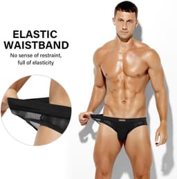 Transparante Herenslip van Netstof - Sexy Ondergoed — thumbnail 3