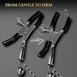 Oneay BDSM Tepelspeeltjes – Verstelbare Metalen Tepelklemmen voor Mannen en Vrouwen – Borststimulatie, Bondage en Erotisch Seksspeelgoed voor Volwassenen — thumbnail 4