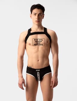 Barcode Berlin Mesh Brief Sicile Black-White - MAAT XL - Erotisch Heren Ondergoed - Slip voor Man - Sexy mannen Slip — thumbnail 3