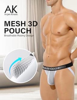 Heren Jockstrap Athletic String Ondergoed - Ademend en Sexy Sportondergoed voor Mannen — thumbnail 4