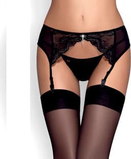 Obsessive - Charms Garter Belt & String Zwart L/XL — thumbnail 18
