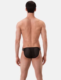 Barcode Berlin Pride Brief Regiro Black - MAAT L - Erotisch Heren Ondergoed - Slip voor Man - Sexy mannen Slip — thumbnail 3
