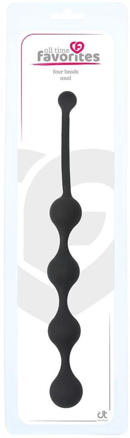 Dreamtoys All Time Favorites vier Beads Anal Anale kralen - Zwart - 24.5 cm — thumbnail 2