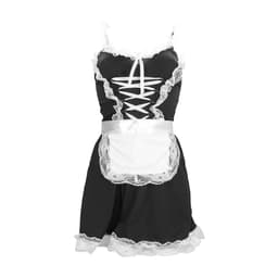 S-Line by Shots Sexy Frans Maids Kostuum - Zwart - Maat S/M — thumbnail 4