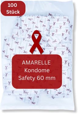 Amarelle Safety Red Ribbon condooms - maat 60 (100 condooms) — thumbnail 1