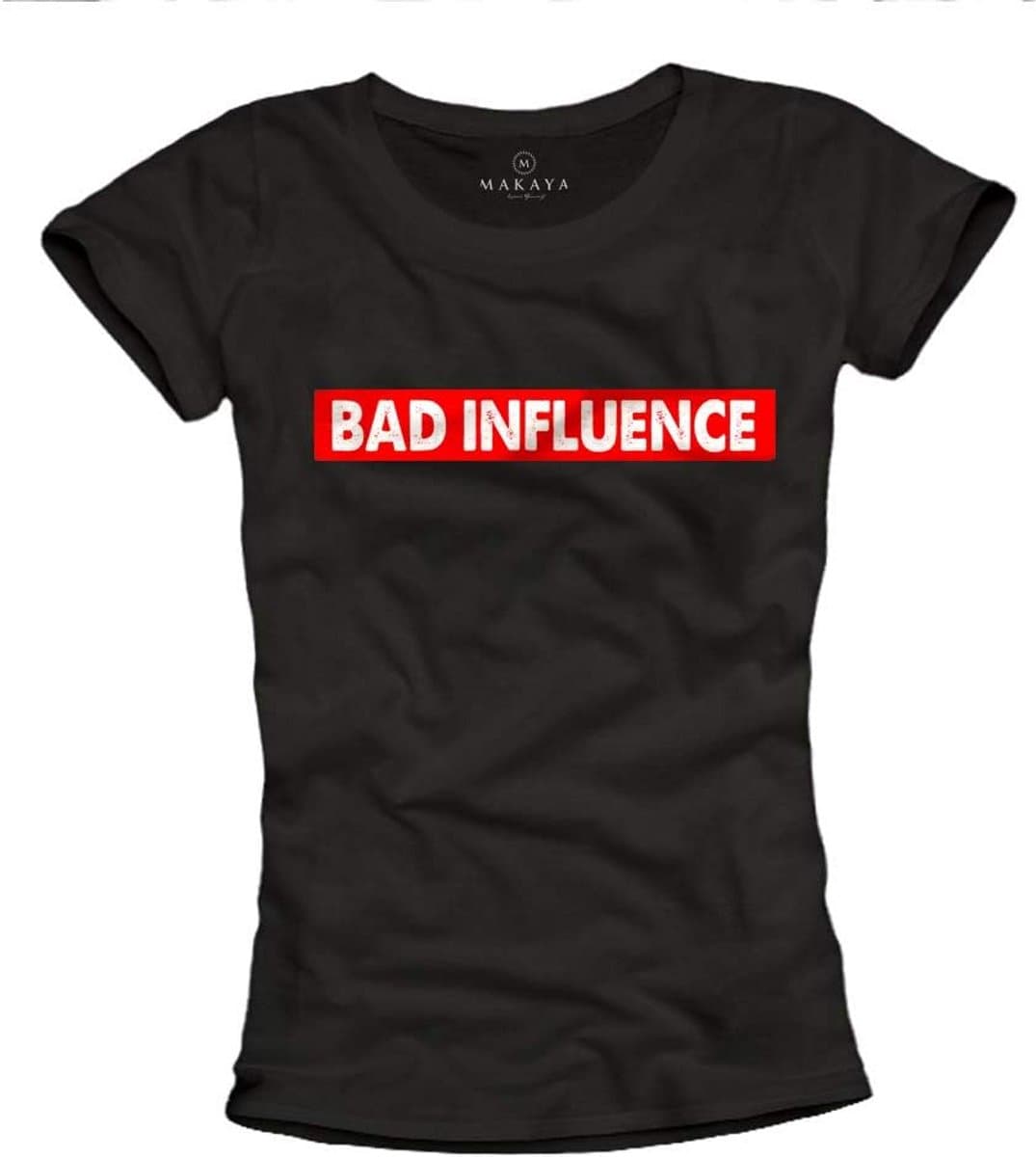 Grappig Dames T-Shirt met Spreuk - Comfortabel Katoen en Duurzame Opdruk — afbeelding 1