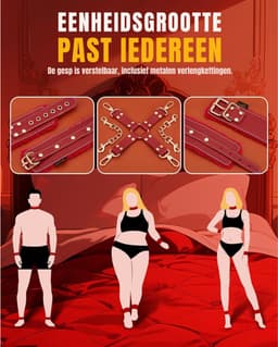 Zyrex® BDSM Extreme - Bdsm Kleding - BDSM Toys - Rood - 29 cm x 24 cm x 7 cm — thumbnail 8