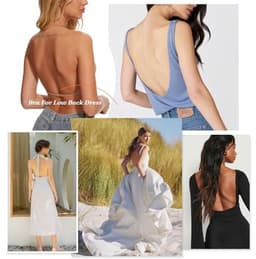 Lage Rug BH Draadloze Naadloze BH Backless Multiway Bandjes Halter BH met Padding Verwijderbaar — thumbnail 5