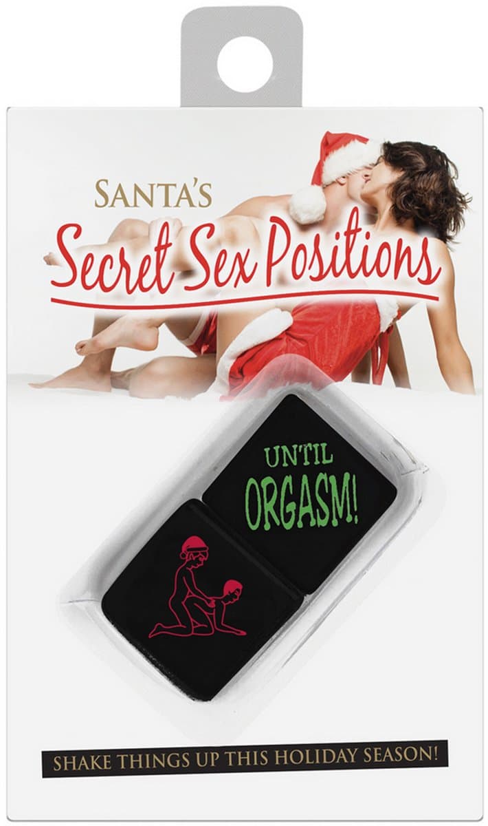 Kheper Games Santa's Secret Sex Podition - 2 Dobbelstenen - Zwart — afbeelding 1