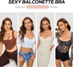Push Up BH Balconette met Beugel en Kant voor Grote Maten Vrouwen — thumbnail 4