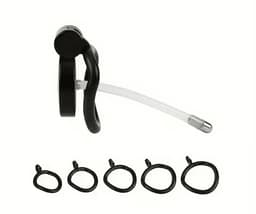 Mini peniskooi - Mini chastity - Roze - kuisheidskooi - sub - kinky - kathether - 5 maat ringen - sleutels - bdsm — thumbnail 4