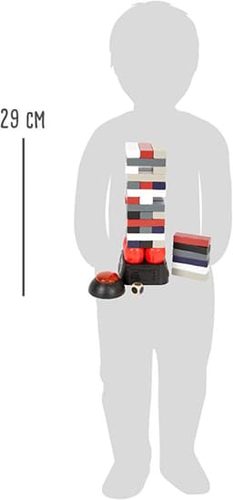 Wobble Tower - Dynamische Toren - Familie Spel - Vibrerende Sokkel Timer - 19x11x25 cm — thumbnail 5